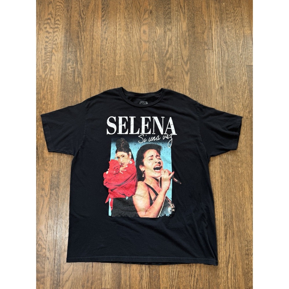 Selena Quintanilla Si Una Vez Official Merchandise Black Graphic T-Shirt Size 2X